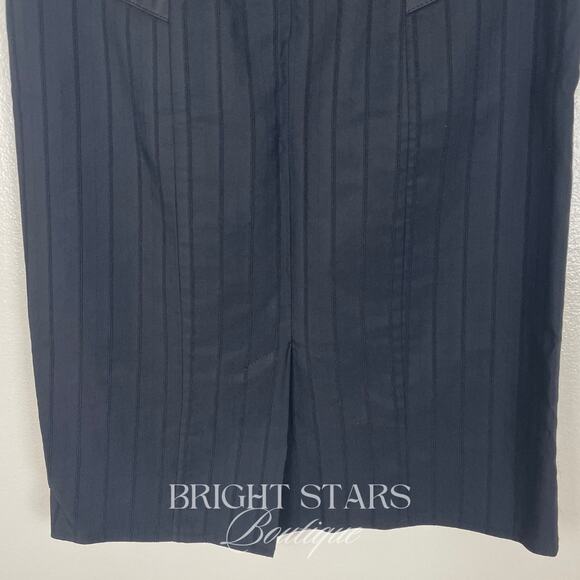 Rare Vintage Pencil Skirt ASO Blair Waldorf Gossip Girl Black Knee Length - Picture 10 of 11